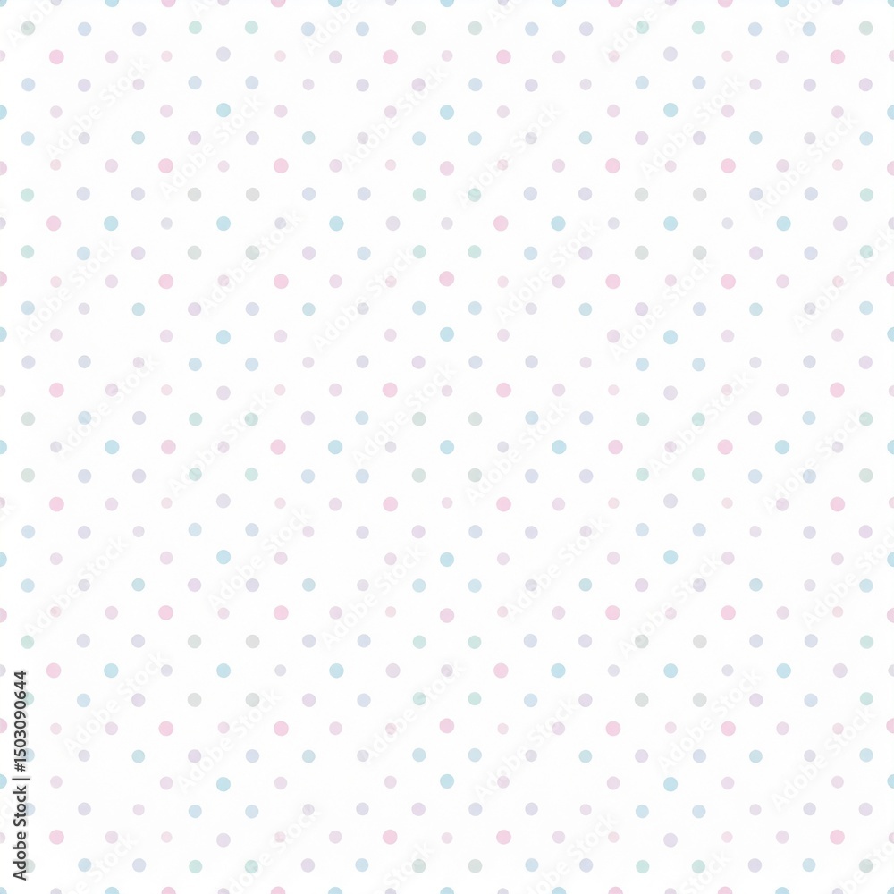 Colorful Seamless Polka Dot Pattern on White Background for Textiles, Crafts, and Design Projects Colorful Seamless Polka Dot Pattern on White Background for Textiles, Crafts, and Design Projects