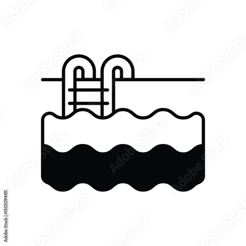 Swimming Pool Vector icon