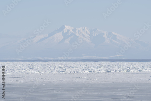 snow covered mountains in Hokkaido Japan