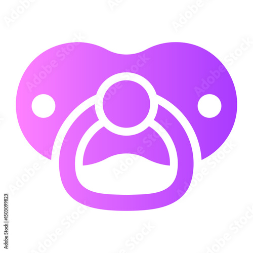 pacifier gradient icon