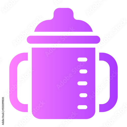 sippy cup gradient icon