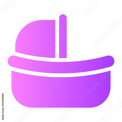 trundle bed gradient icon