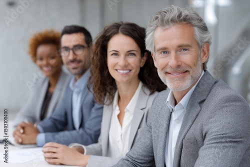 Confident Business Team: A Serene Portrait of Professionals