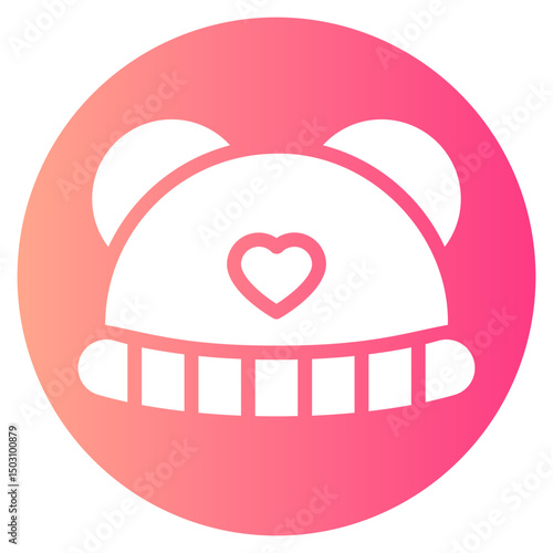 baby hat gradient icon