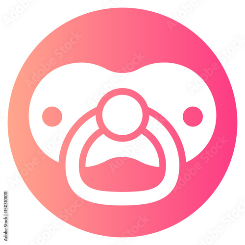 pacifier gradient icon