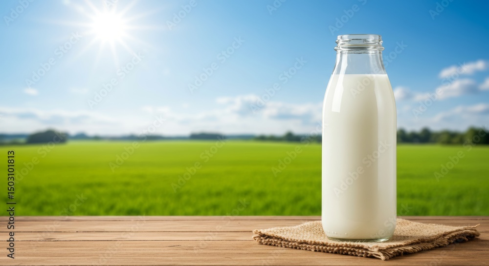 milk in a glass nature background milk in a glass nature background