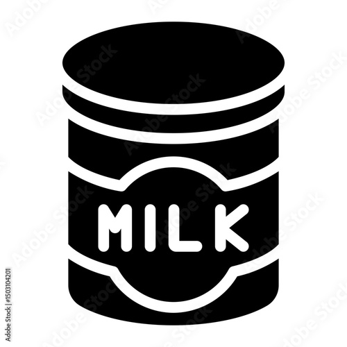milk glyph icon