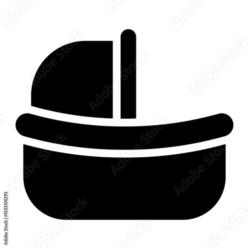 trundle bed glyph icon