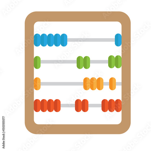 abacus isolated on white