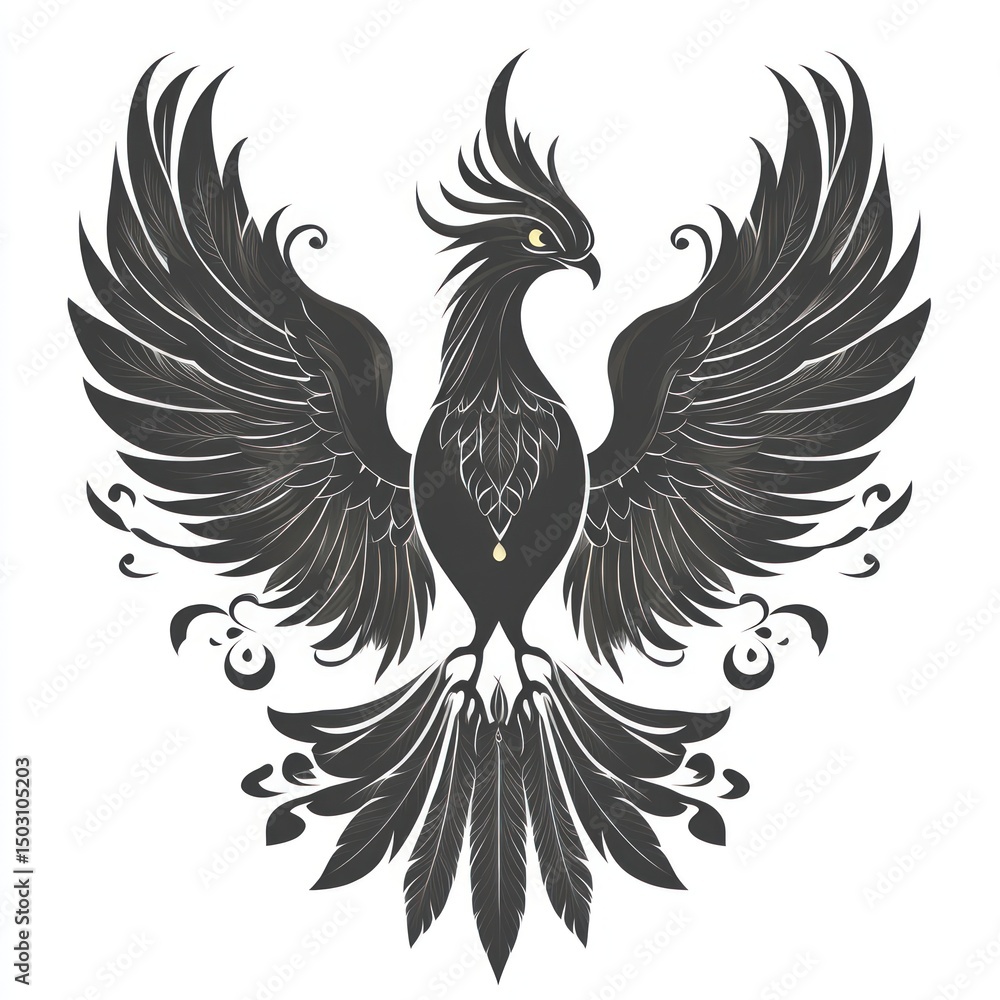 Obraz premium Majestic phoenix design