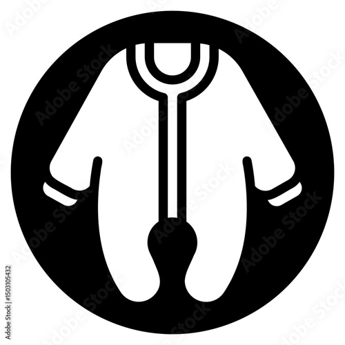 jumpsuit glyph icon