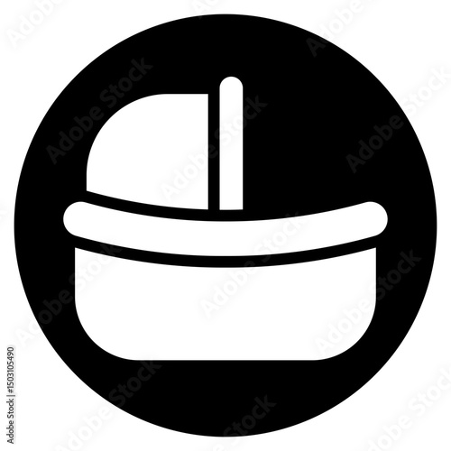 trundle bed glyph icon