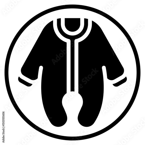 jumpsuit glyph icon