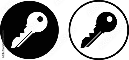 house key icon set. access account login password icons. security symbol. house protection sign