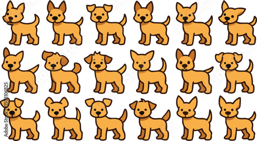 set of funny animals