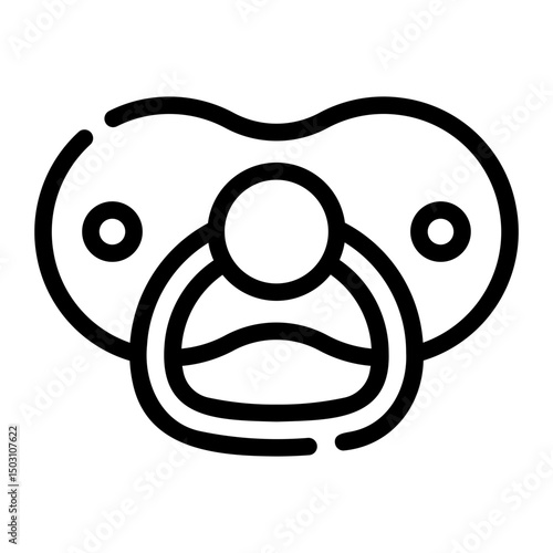 pacifier line icon