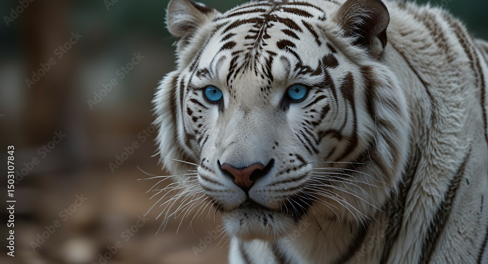 white tiger portrait white tiger portrait