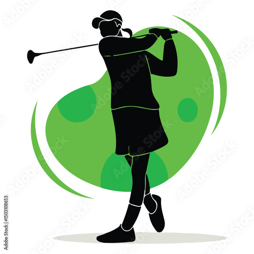 Cartoon Golf Player  Pic Image Victore 