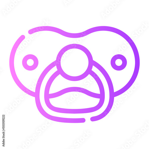 pacifier gradient icon