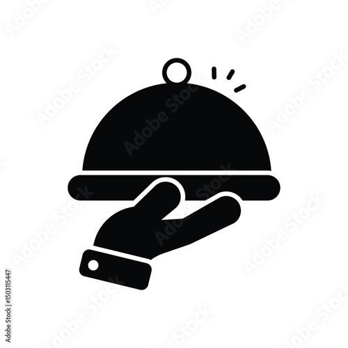 Room Service Vector icon