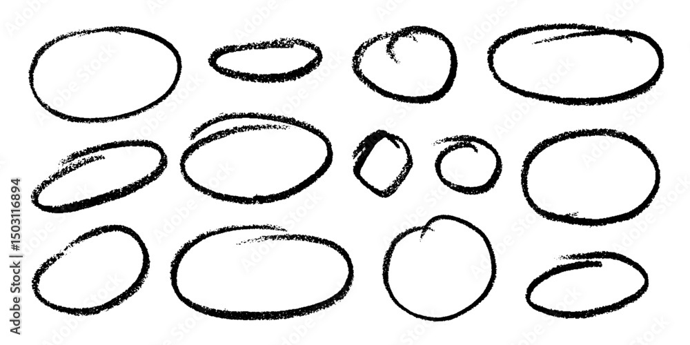 Crayon Circular Shapes Vector Set. Chalk Scribble Round Highlight Collection. Colorful Hand Drawn Brush Texture Dialogue Oval Frames. Pencil Emphasis Elements Charcoal Doodle Talk Balloons Bundle Crayon Circular Shapes Vector Set. Chalk Scribble Round Highlight Collection. Colorful Hand Drawn Brush Texture Dialogue Oval Frames. Pencil Emphasis Elements Charcoal Doodle Talk Balloons Bundle