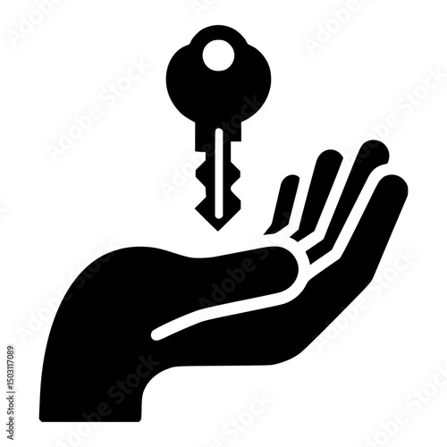 A hand delicately holding a key, symbolizing security and access