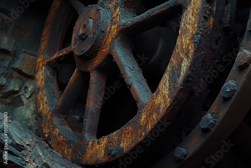 Rusty, Industrial Gear Wheel