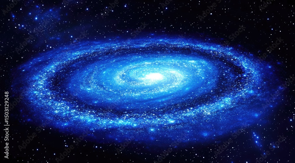 Spiral galaxy in deep space Spiral galaxy in deep space