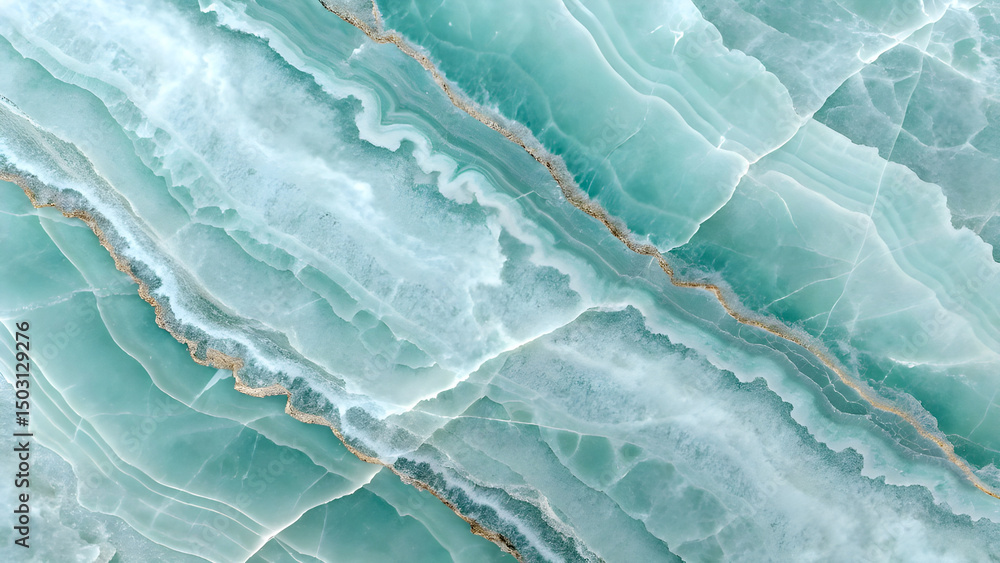 Obraz premium aqua onyx marble stone texture background