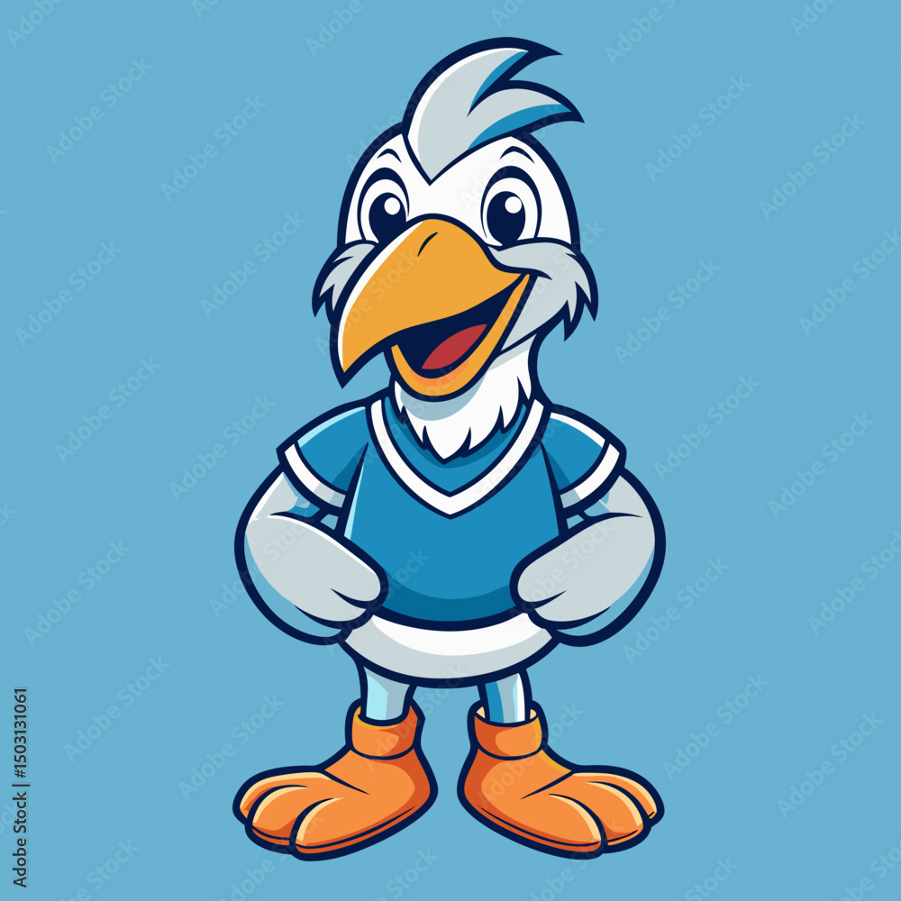 Obraz premium penguin with ice cream