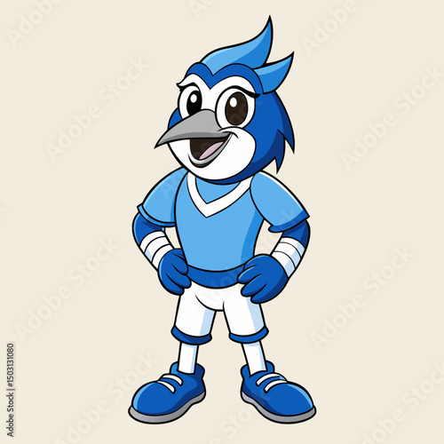 funny blue robot