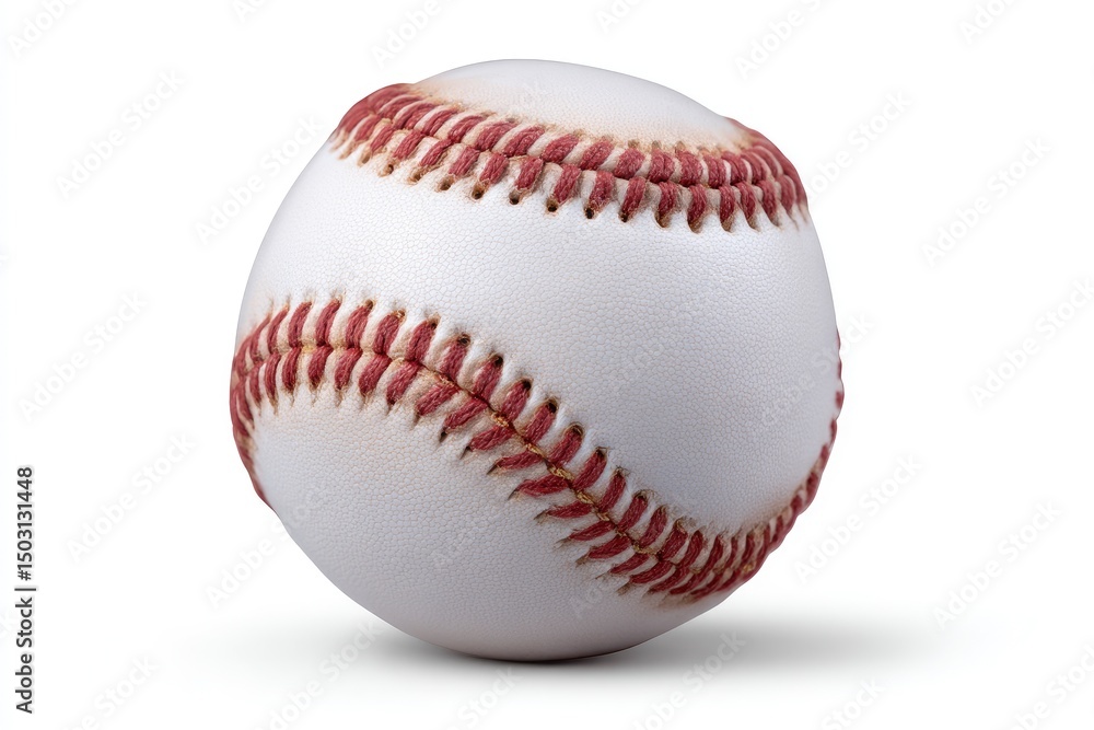 Classic Baseball: A Close-Up View of a Well-Stitched Ball Classic Baseball: A Close-Up View of a Well-Stitched Ball