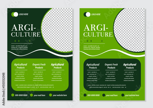 Agriculture Flayer Design Modern And Clean