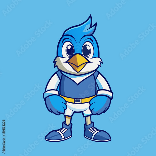 blue bird cartoon