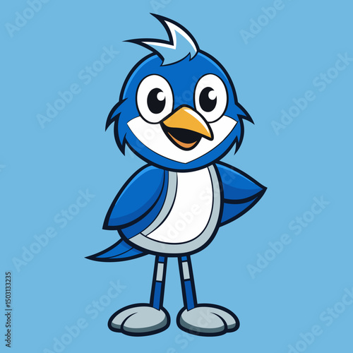 penguin, cartoon, bird, animal, cute, vector, illustration, winter, cold, christmas, ice, snow, funny, fun, character, art, nature, happy, hat, antarctica, comic, design, icon, blue, penguins