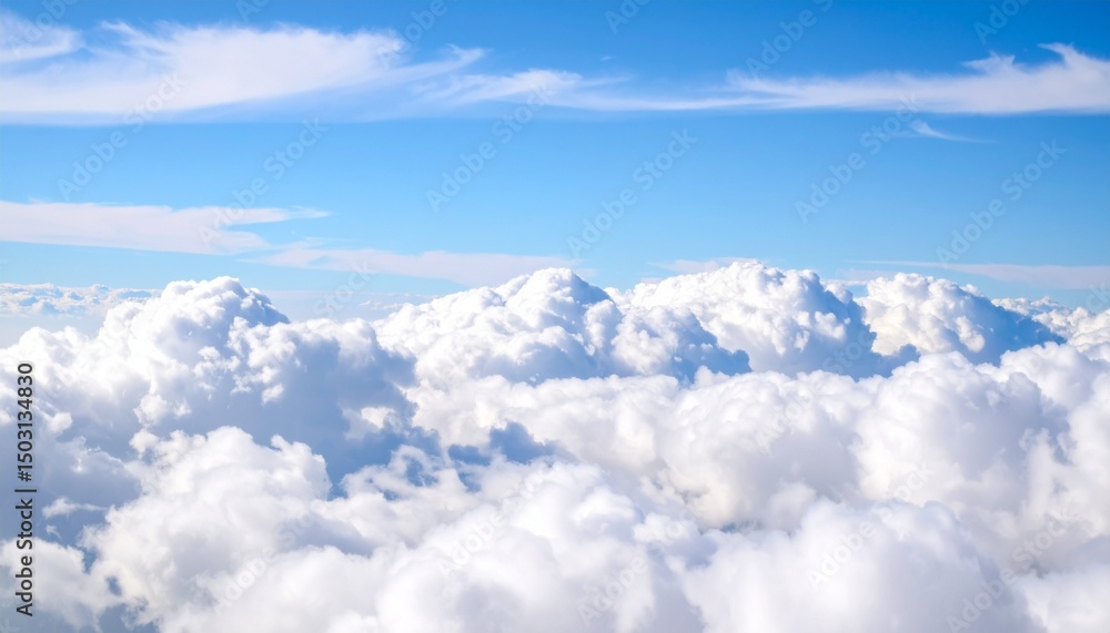 Fototapeta premium Blue sky with clouds