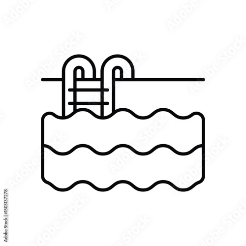 Swimming Pool Vector icon