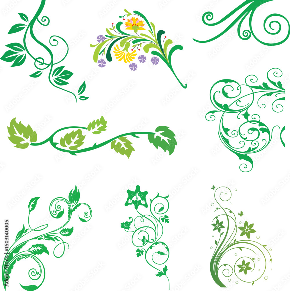 Whimsical Floral Designs: A Collection of Decorative Botanical Motifs Whimsical Floral Designs: A Collection of Decorative Botanical Motifs