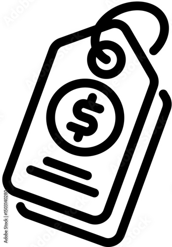 Price Tag line icon