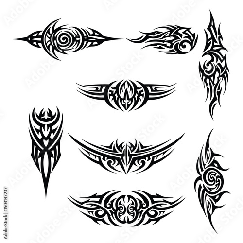 Abstract Tribal Tattoo Element in Vector