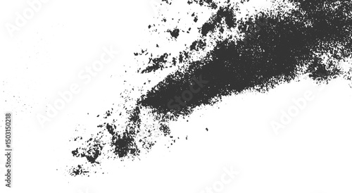 abstract texture of dust particles and grain on white background suitable for creative design projects