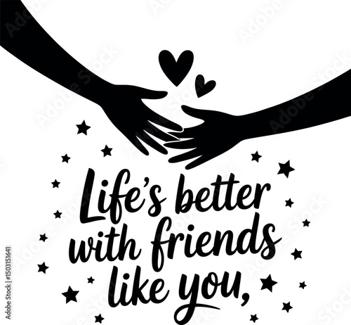 Best friend typography svg design