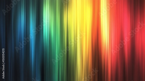 Spectrum of Radiance  A Vibrantly Colored Light Streams Abstract Backdrop