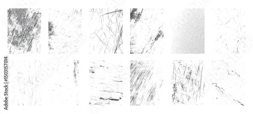 Dirty grunge texture vector collection. Use by  texture, page, background, scratch, grain, frame, paint, design.