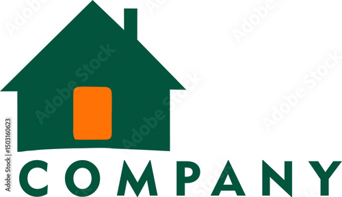 Stay Home Concept Home Property Logo
