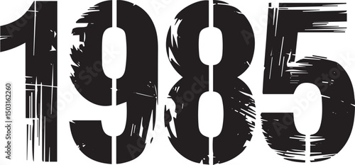 1985 vector illustration