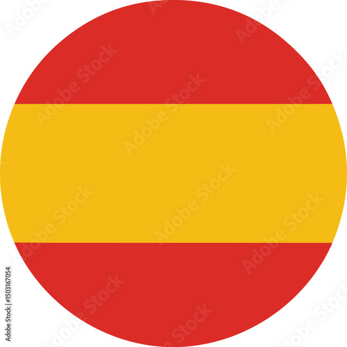 spain flag round icon