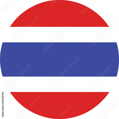 thailand flag round icon