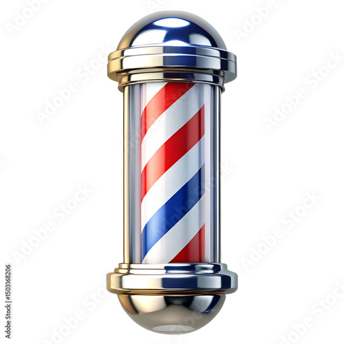 barber pole  illustration isolated on white background. PNG Transparent file type with high definition quality And vibrant color grading Available.