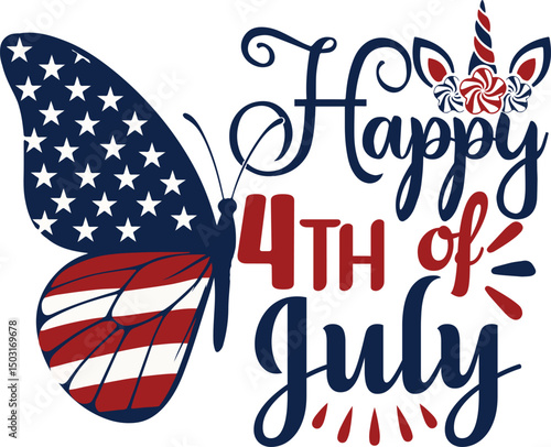 Happy 4th of July svg